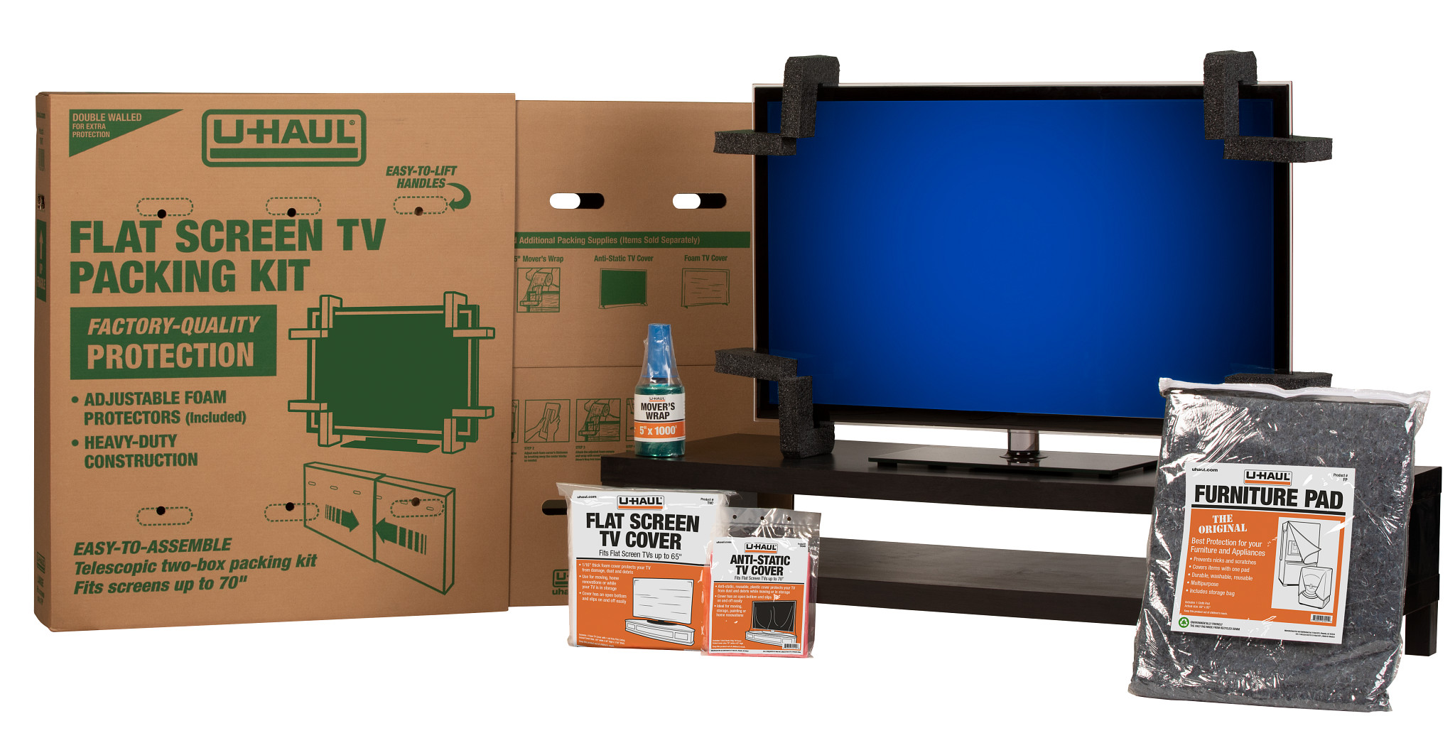 Trousse d'emballage ultime pour télévision 