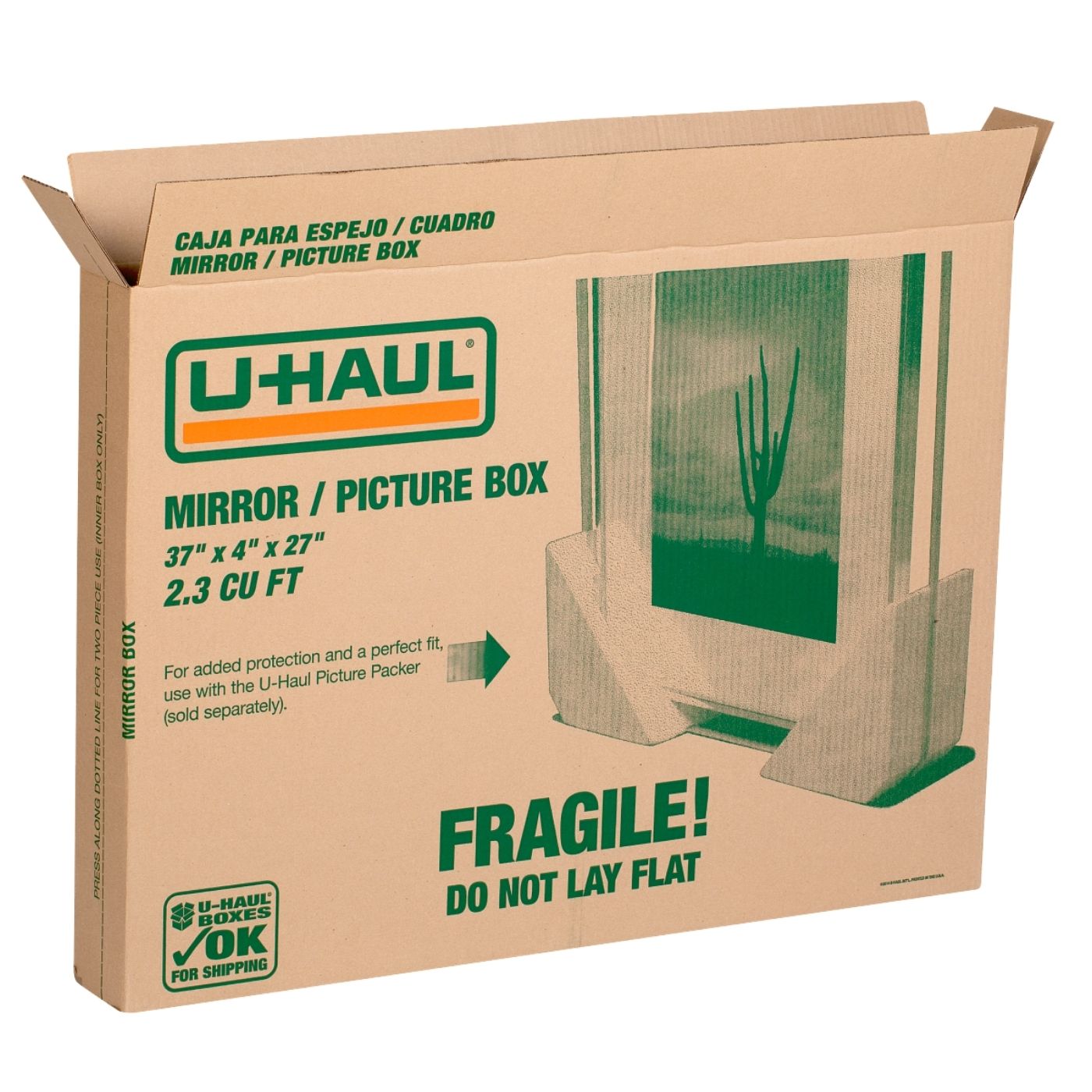 Boîte de déménagement pour miroir et tableau