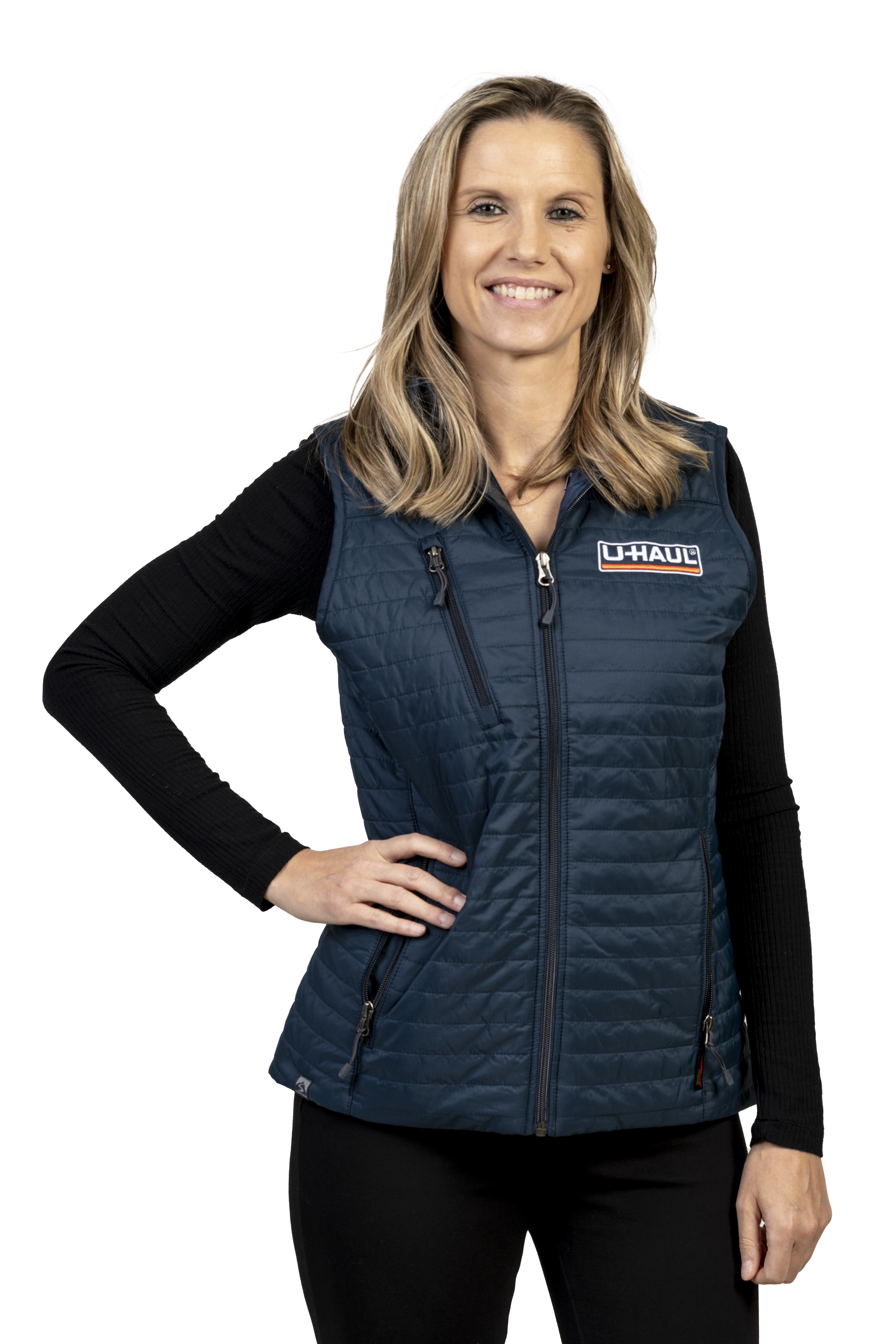 Blouson bouffant U-Haul pour femme, marine