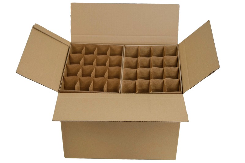 Ensemble de boîtes de déménagement robustes avec séparateurs en papier kraft faciles à assembler
