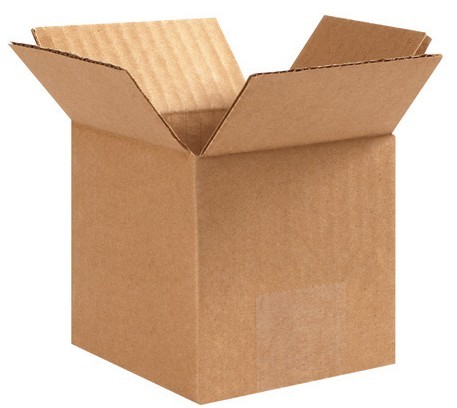4 x 4 x 4 boîtes en carton ondulé