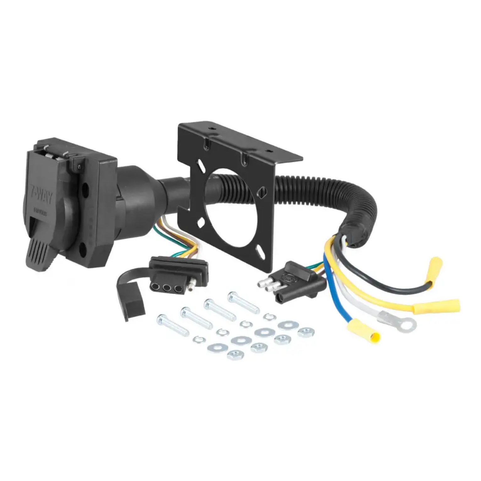 Adaptateur électrique à double sortie (ajoute une lame RV à 7 voies à une prise plate à 4 voies)