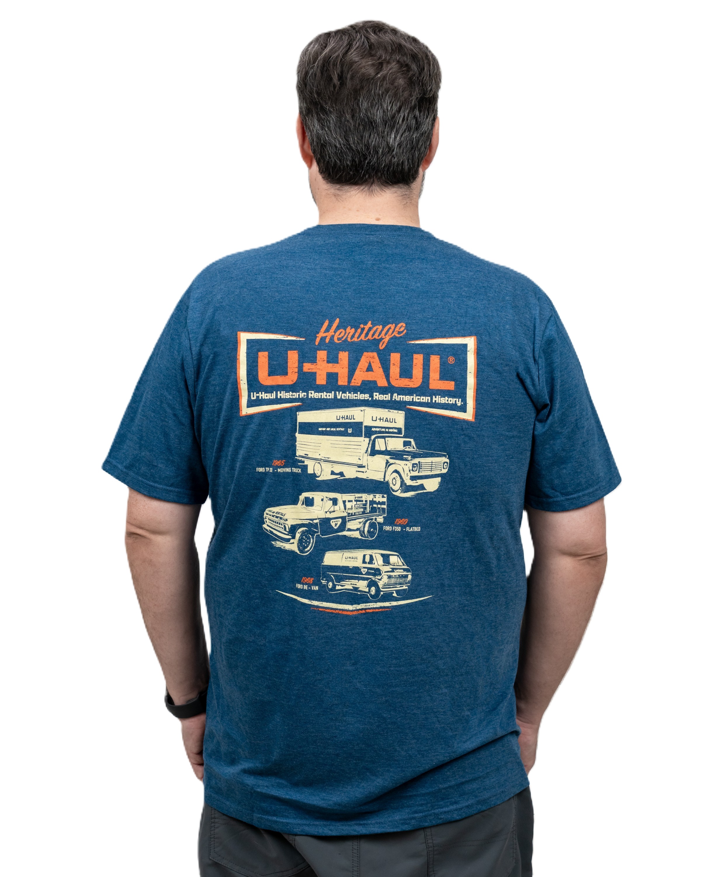 T-shirt graphique unisexe U-Haul Heritage Fleet - Marine
