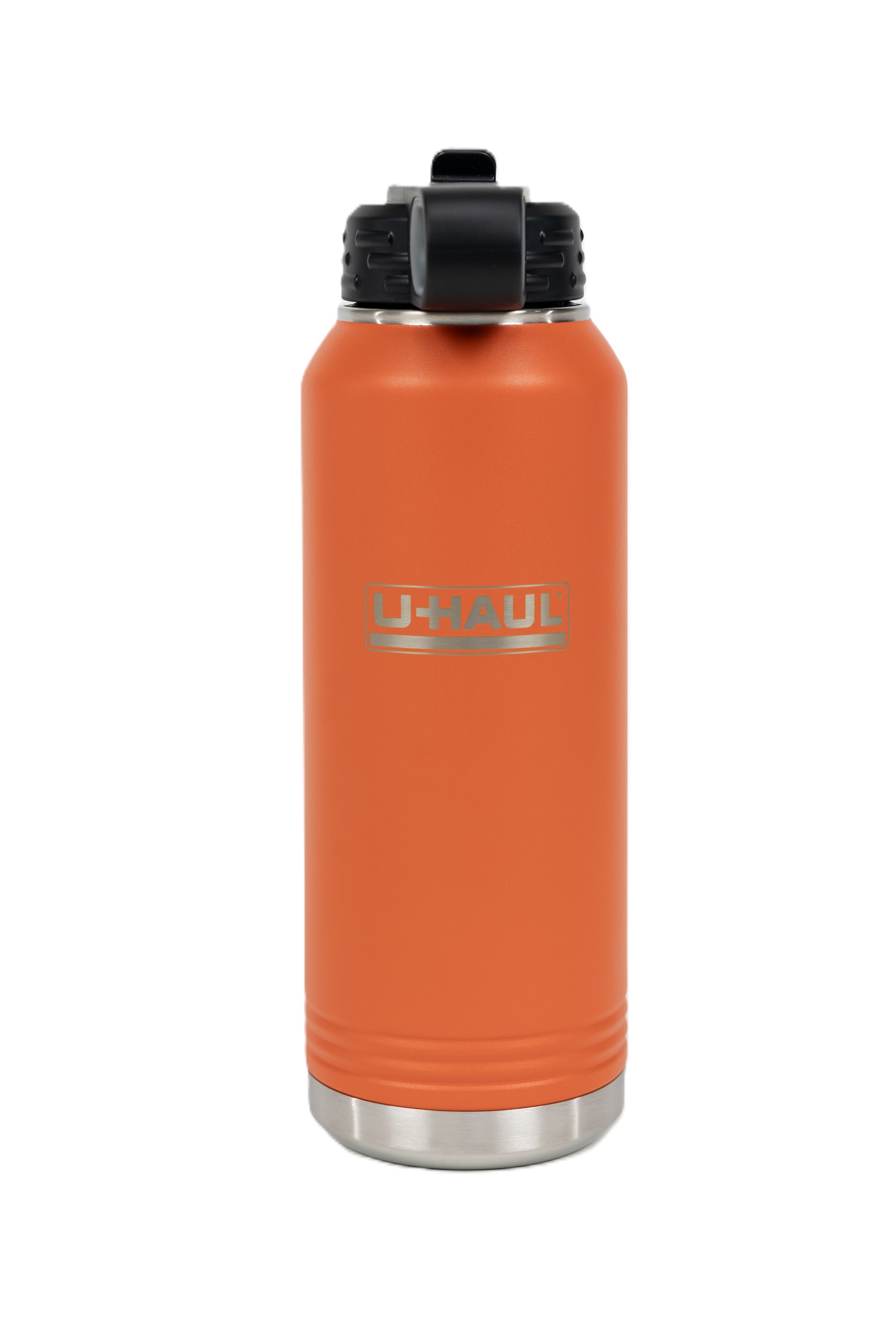 Bouteille d’eau U-Haul Polar Flask Camel orange avec couvercle à paille rabattable de 32 oz
