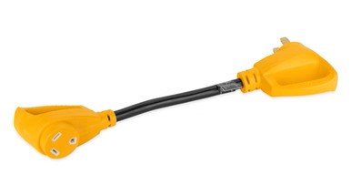 Adaptateur en os de chien Power Grip de Camco (mâle de 50 A, femelle de 30 A) de 18 po
